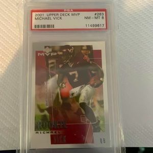 Michael Vick graded rookie card